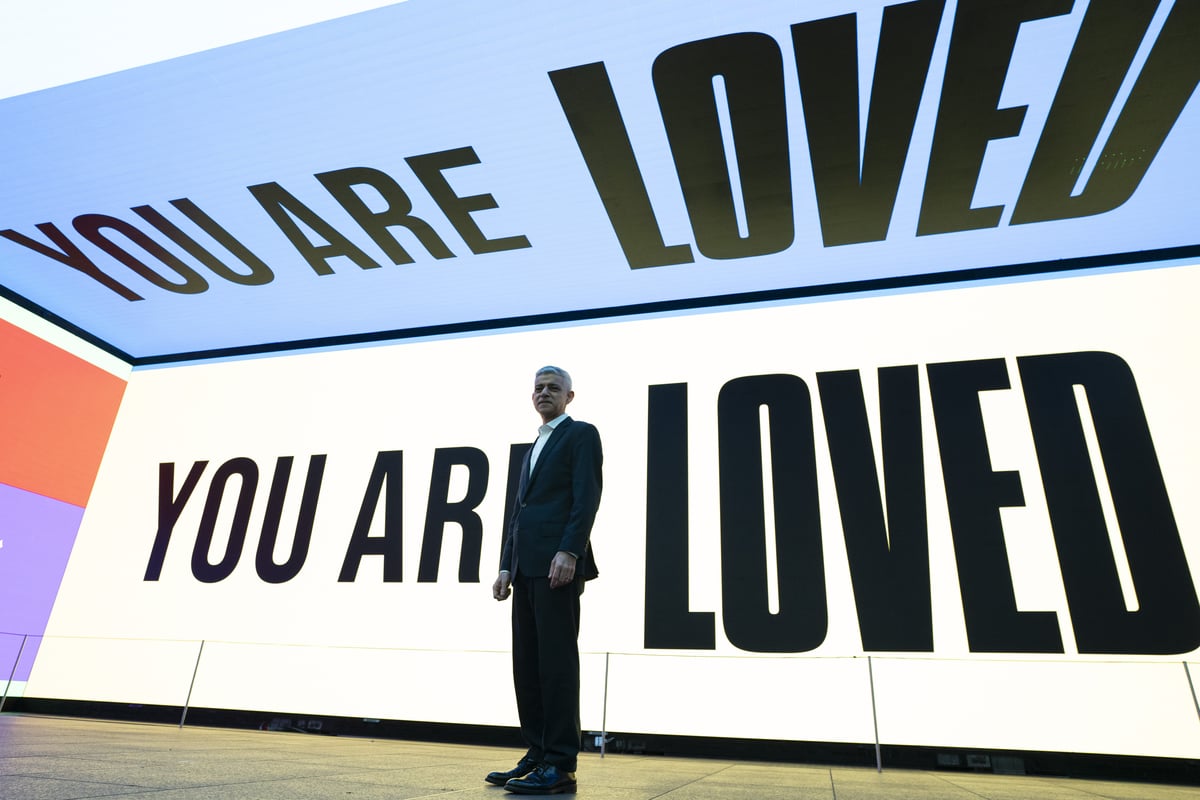 Sadiq Khan launches campaign on Valentine's Day reminding Londoners they are 'loved and wanted'