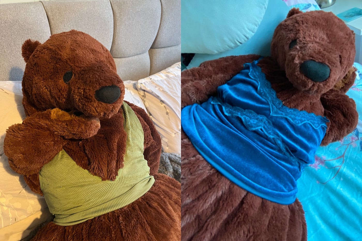 Strike a pose: Vinted user goes viral for modelling clothes on Ikea bear