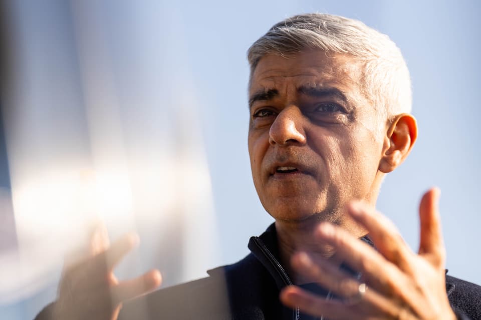 London mayor Sir Sadiq Khan