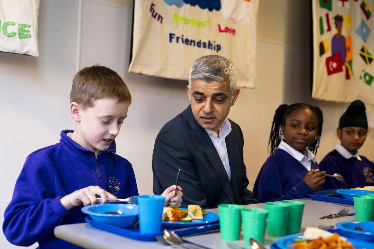Sadiq Khan told to 'show climate leadership' and make school meals 'plant-based by default'