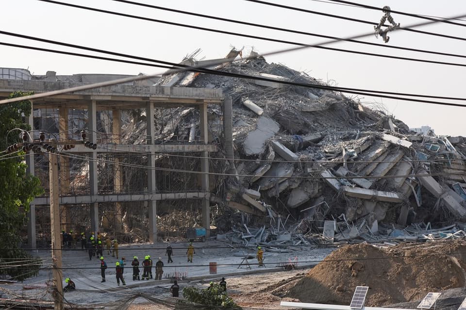 At least three are dead and dozens are missing from a high-rise building in Bangkok