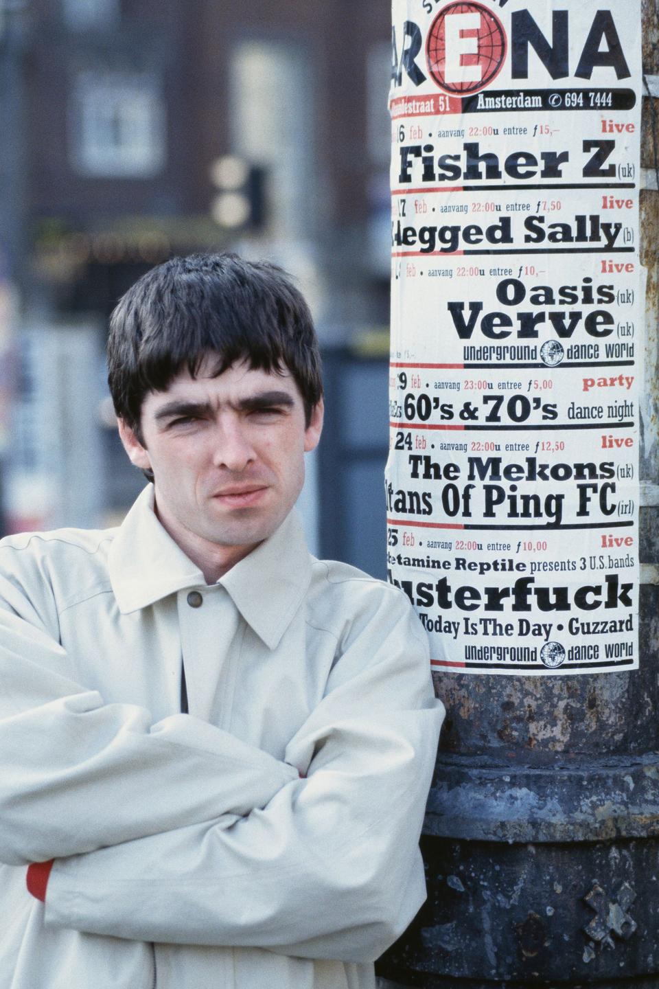 Noel Gallagher, alone in Amsterdam