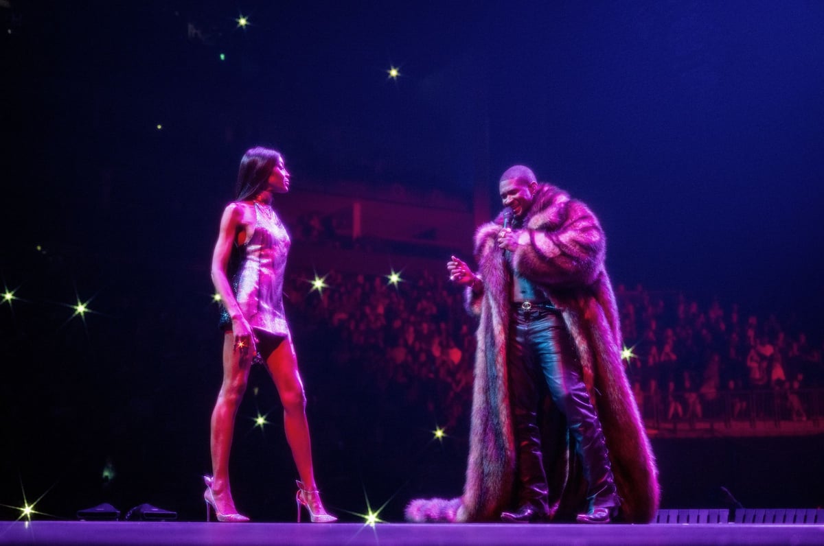 Naomi Campbell makes surprise appearance at Usher's sold-out O2 gig