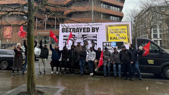 Ealing traffic wardens protest outside councillor surgeries as parking tickets rise