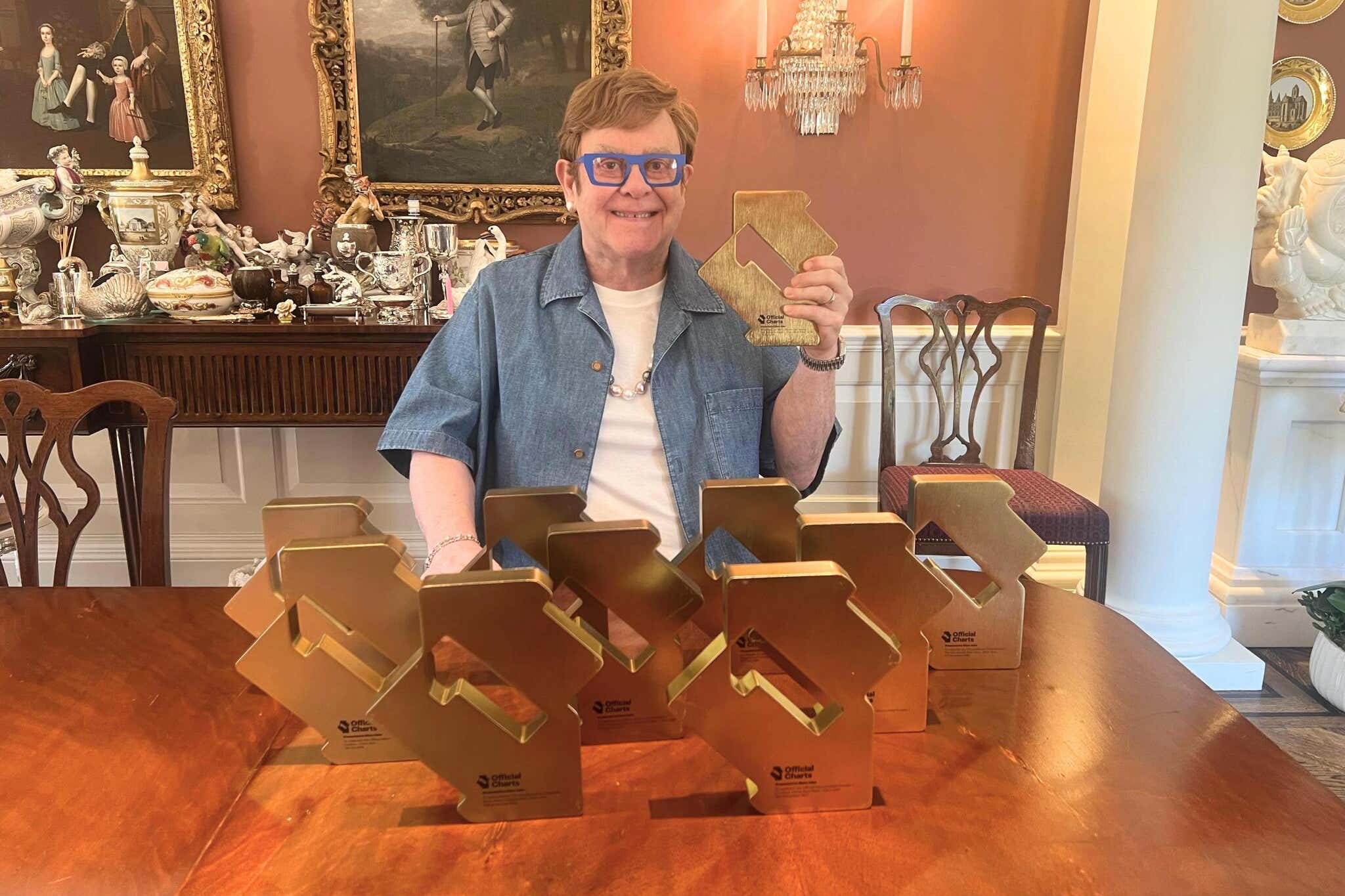 Sir Elton John scores 10th number one album with Brandi Carlile collaboration