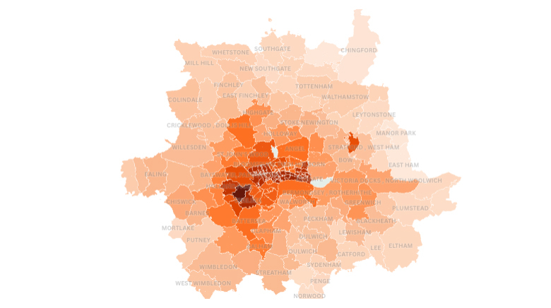 Revealed: the 10 London postcodes with above average supply of homes and below average rents