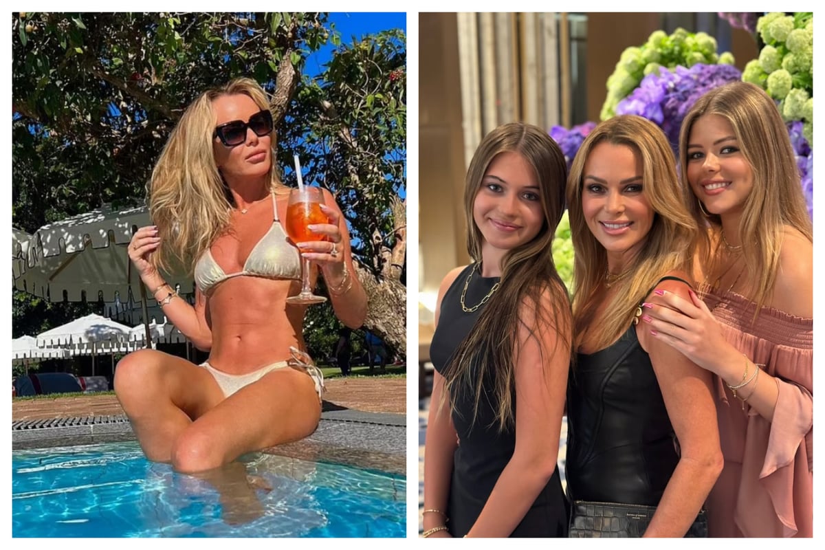 Amanda Holden reveals she attended parents’ evening in a swimsuit and with a rosé in hand