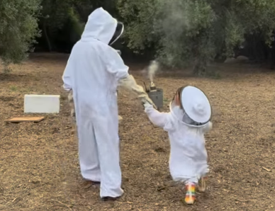 Meghan Markle shares sweep clip of her holding hands with daughter Lilibet in beekeeping outfits 