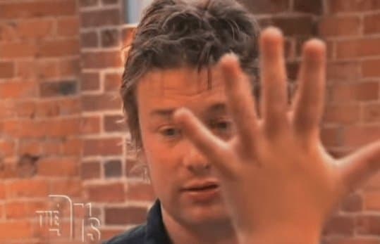 Jamie Oliver sad