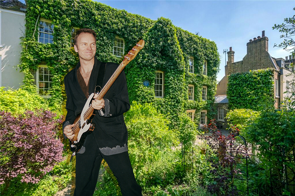 Sting's former Hampstead home for sale for £11.95m