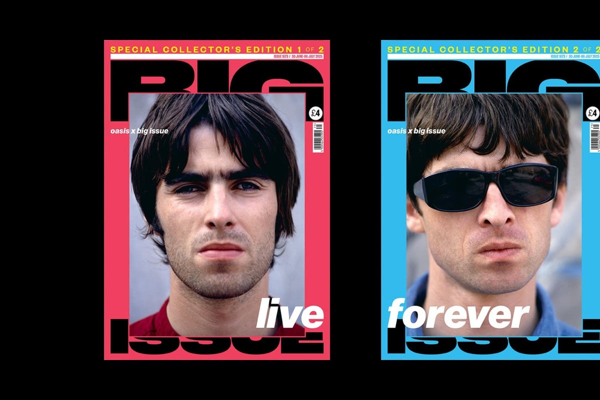 Gallagher brothers on special edition Big Issue covers ahead of Oasis shows