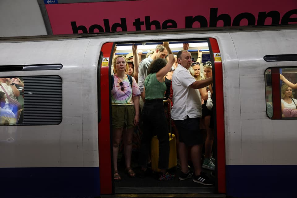 Hot weather in London