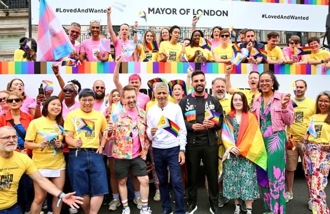Mayor of London Sadiq Khan led this year’s Pride in London parade