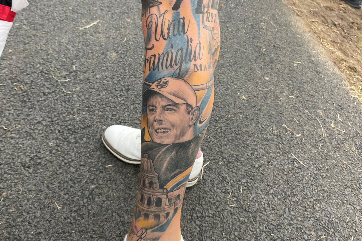Golf superfan gets tattooed with star players ahead of Open’s return to NI