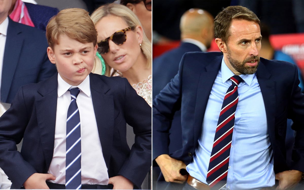 Win for Palace! Pictures of Prince looking like football manager has royal fans in stitches