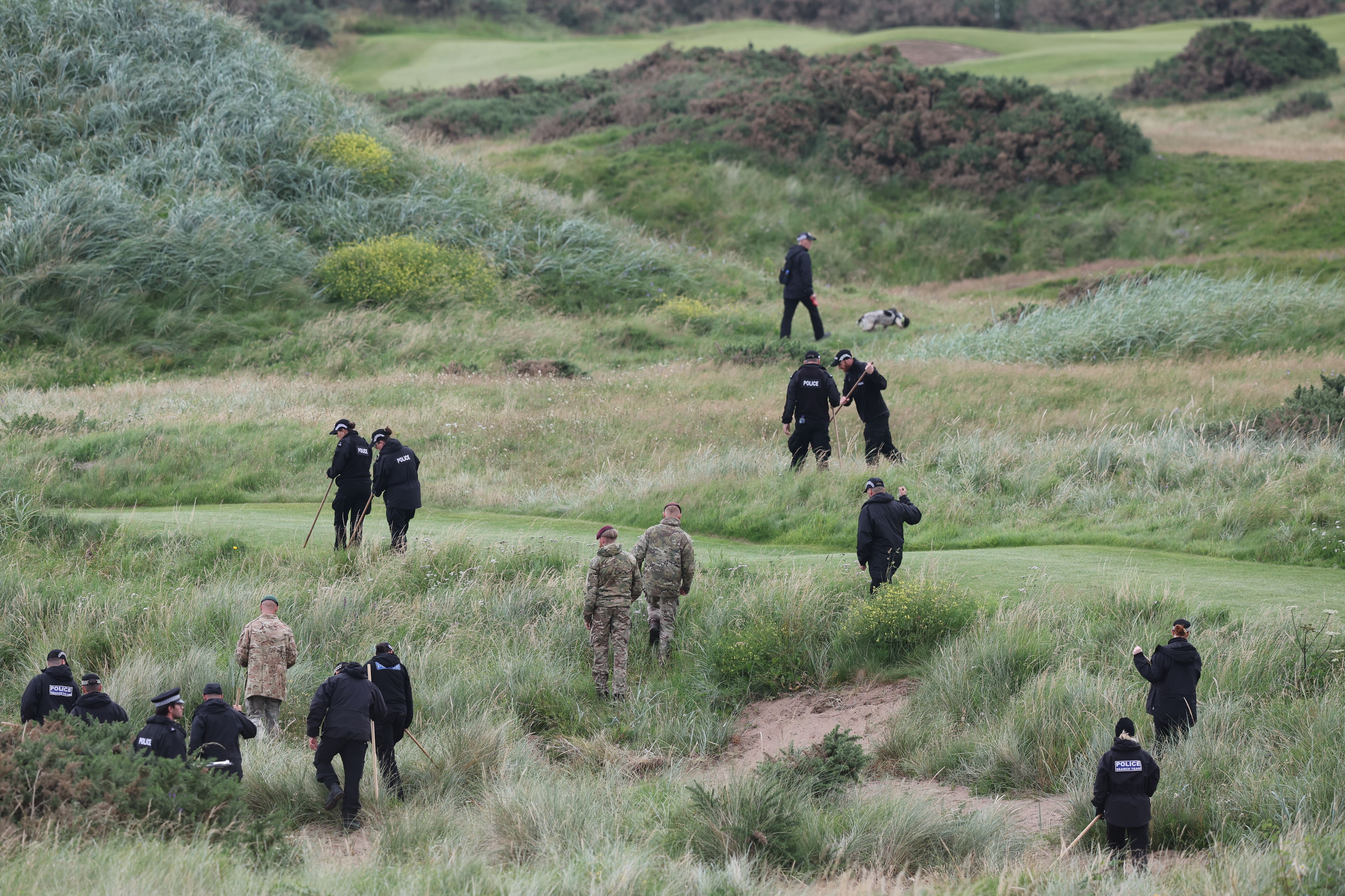 Security operation under way on first full day of Trump’s visit to Scotland