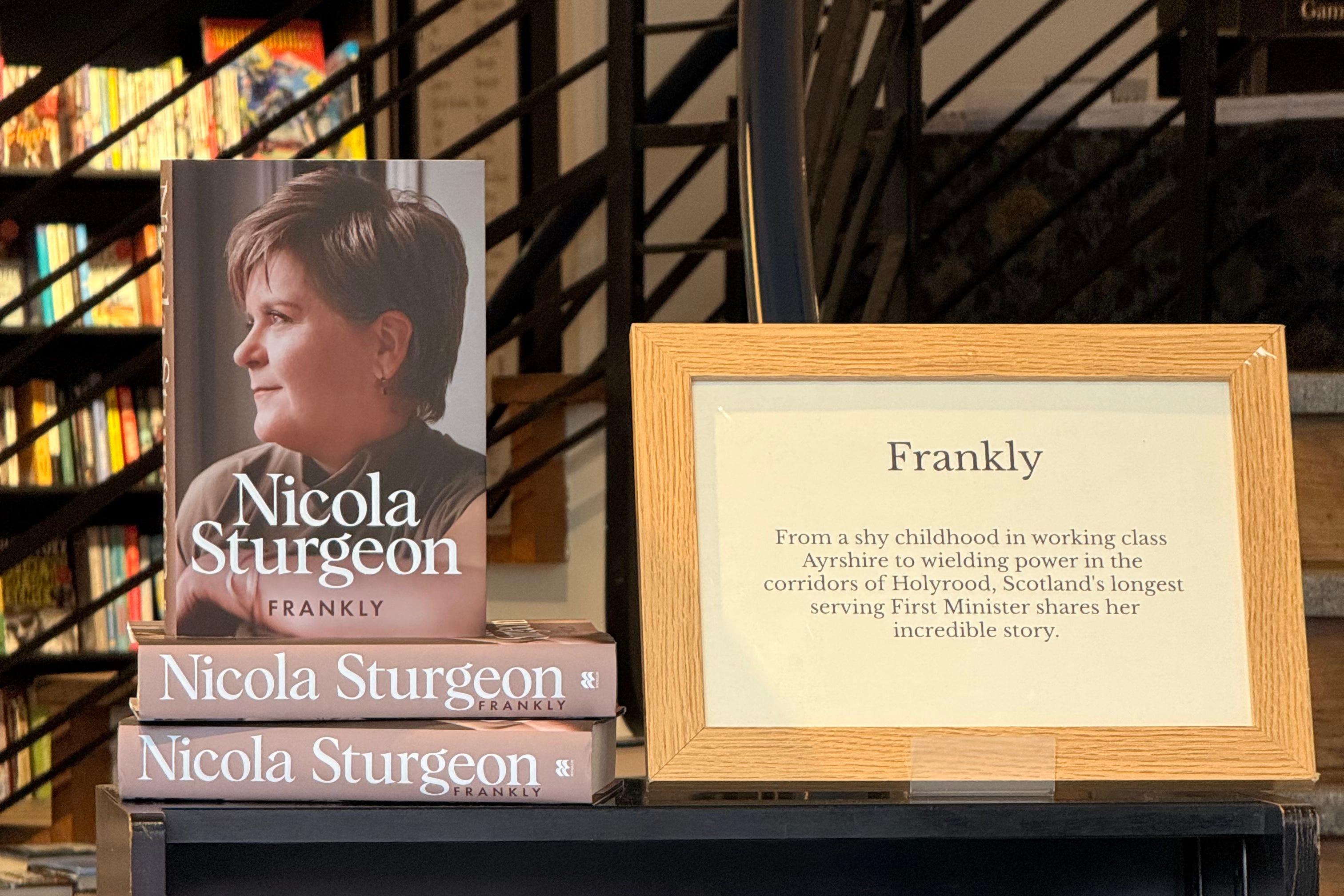 Nicola Sturgeon’s memoir Frankly goes on sale ahead of publication date