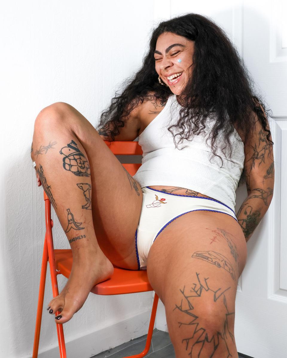 The Cheek underwear model