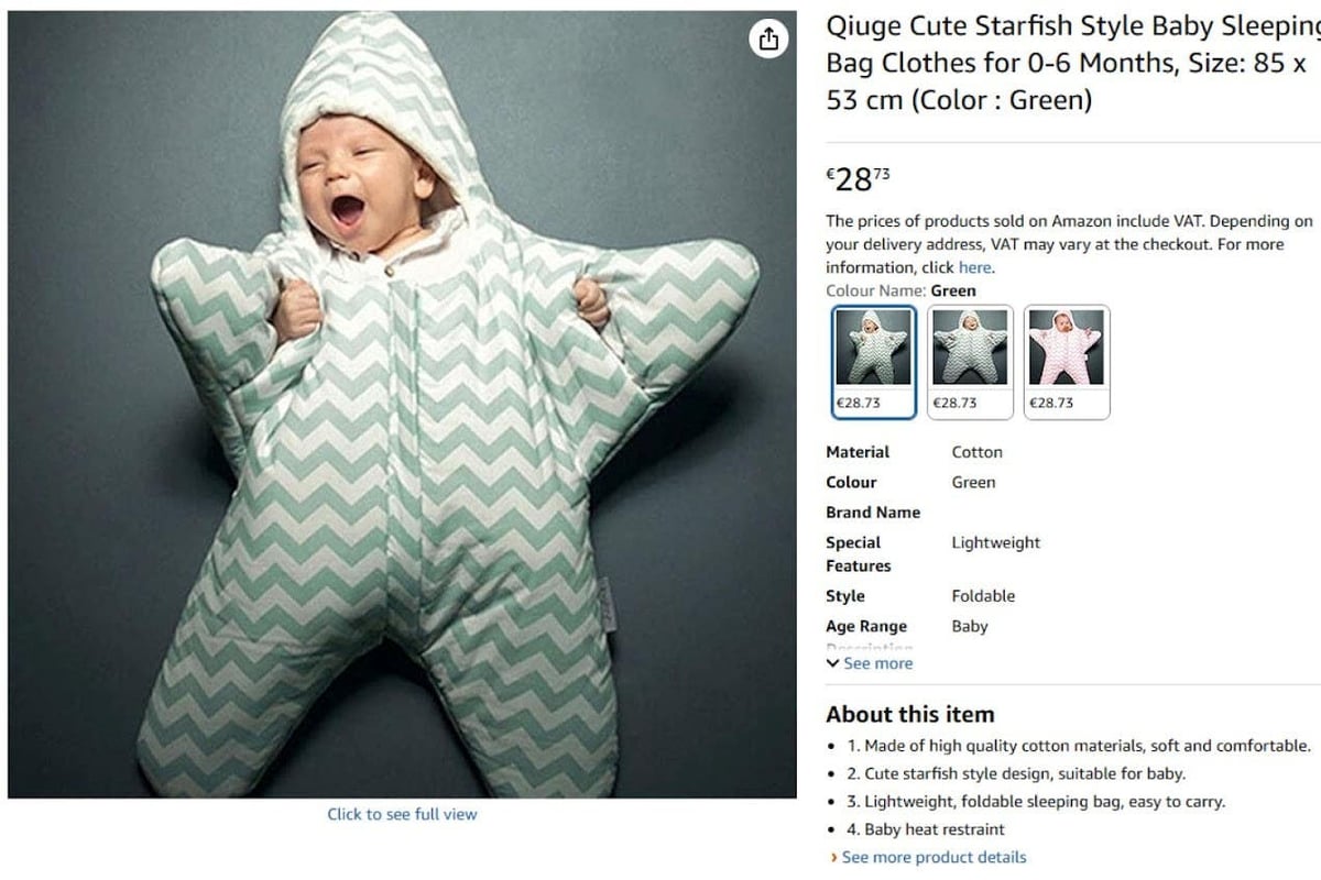 Sleeping bags for babies found on eBay & Amazon pose suffocation risk, Which? finds