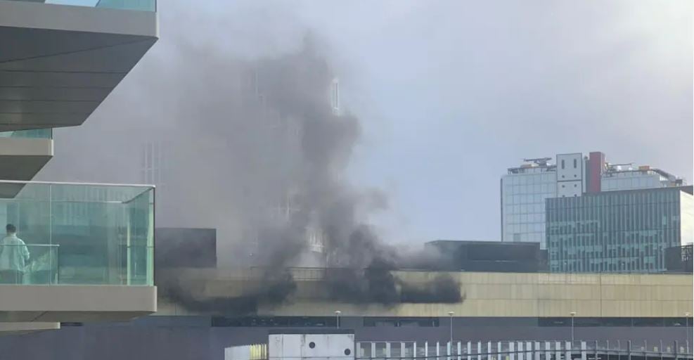 Westfield Stratford car park fire: Ten cars destroyed and shoppers evacuated as 'engine fault' sparks huge blaze