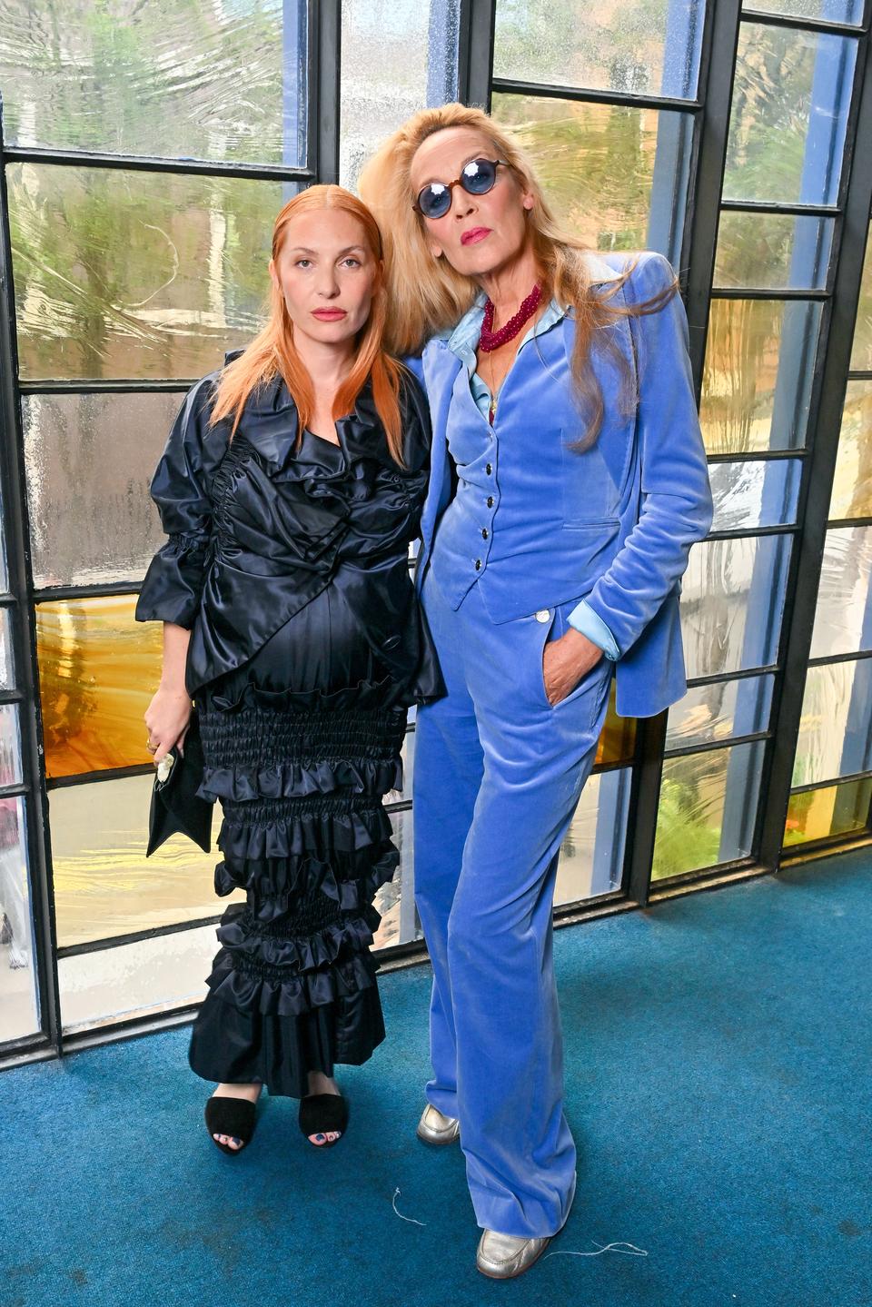 Josephine de La Baume and Jerry Hall attend Completedworks SS26 Show