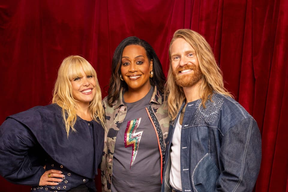Paloma Faith, Alison Hammond and Sam Ryder from Your Song (Channel 4/PA)