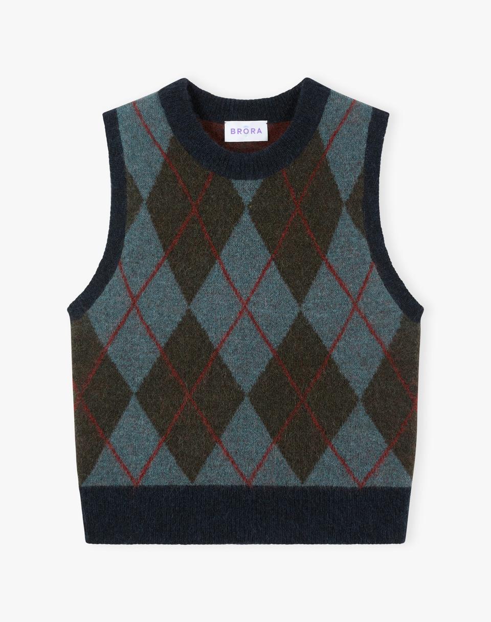 Brora argyle vest