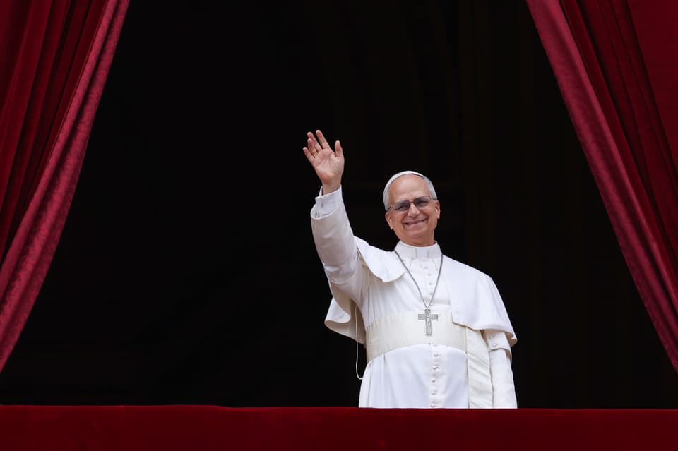 2025 Getty Images Year In Review Pope Leo XIV Performs Regina Caeli Prayer In St. Peter's Square