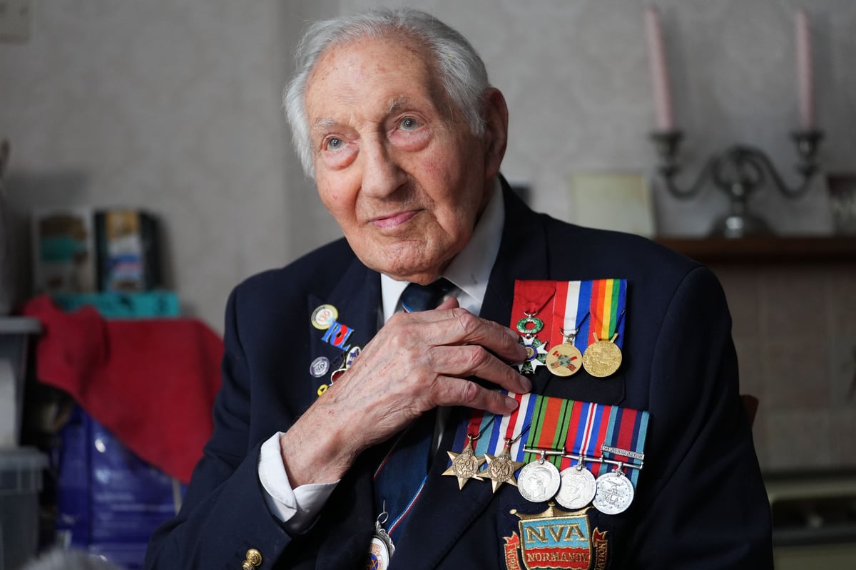 London D-Day veteran's chilling warning about rising antisemitism as 101-year-old is awarded British Empire Medal