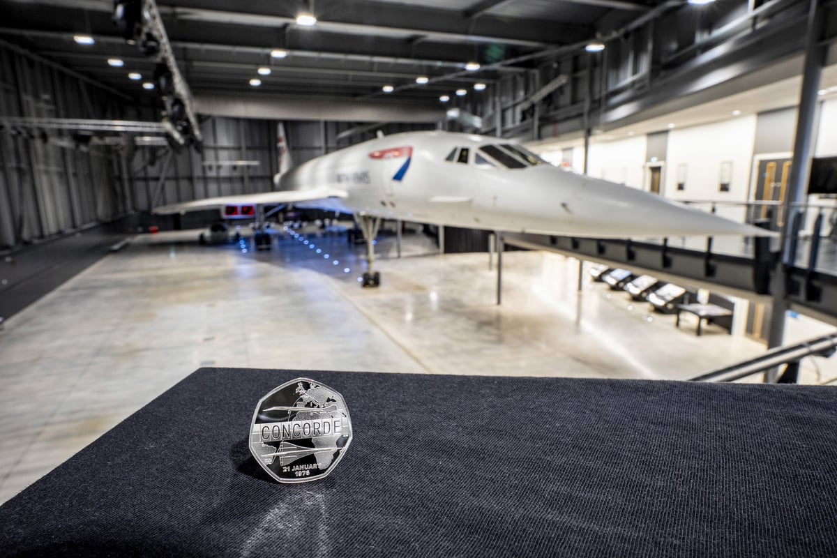 Concorde 50p coin takes off as Royal Mint celebrates supersonic aircraft