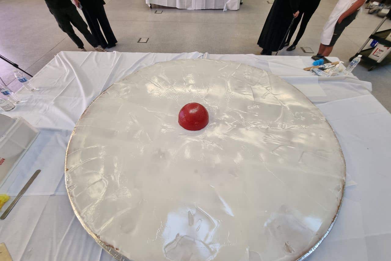 Sweet success! Bakers create largest-ever Empire biscuit to launch annual awards