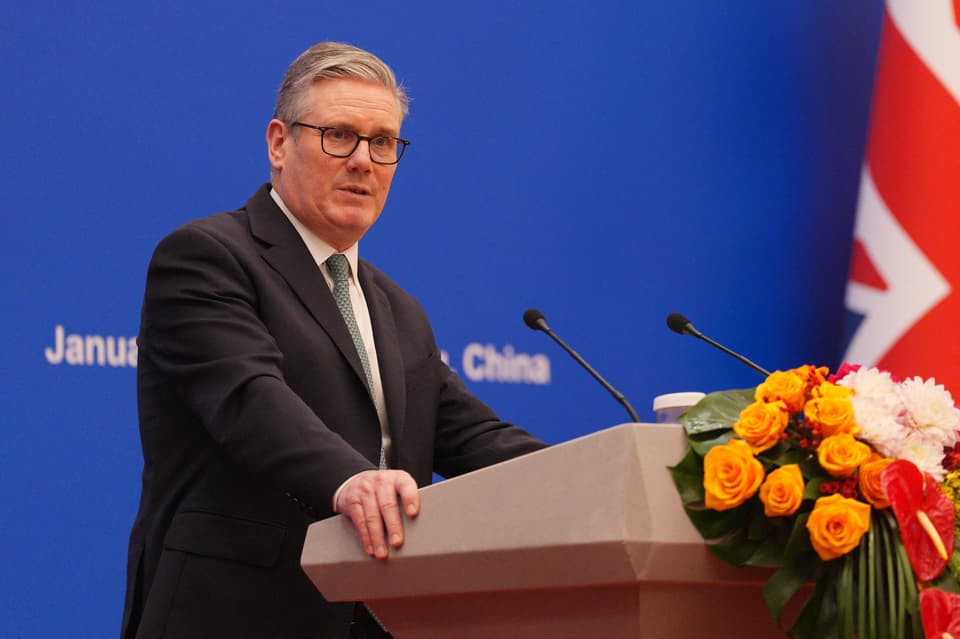 Britain's PM Keir Starmer visits China