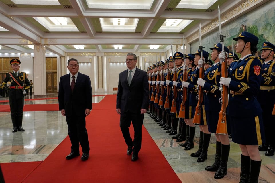Britain's PM Keir Starmer visits China