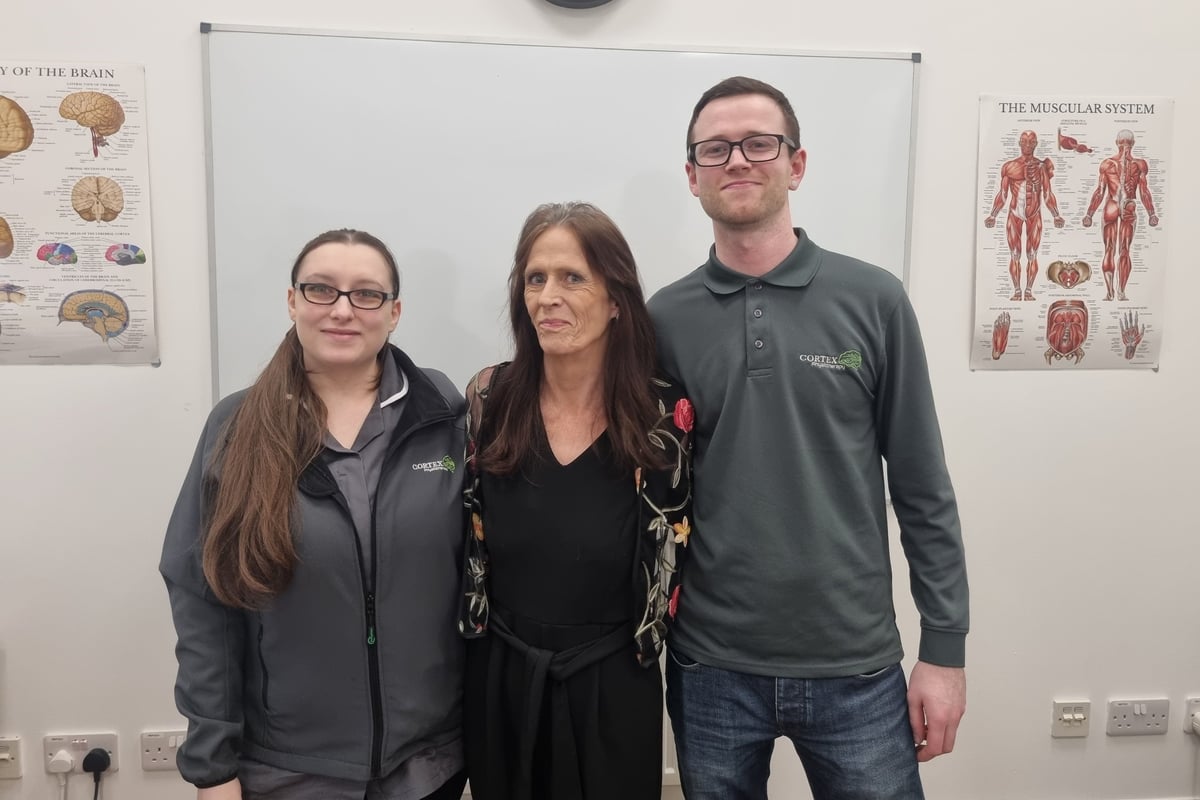 Mother helped back to health by son’s physio clinic after brain damage