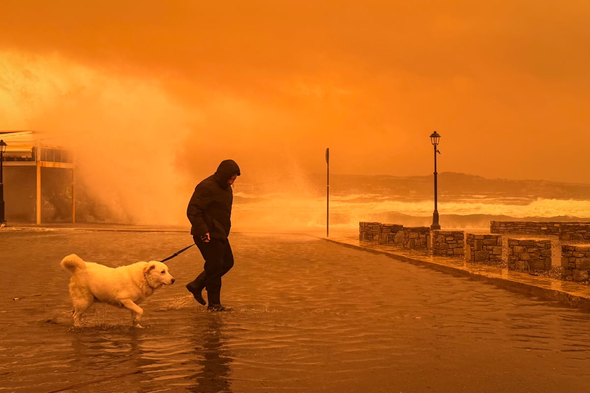 Crete chaos: London flight diverted as choking cloud of Saharan dust smothers Greek island