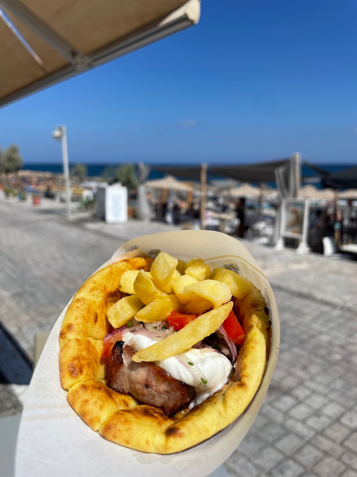 A pilgrimage to the 'fourth best souvlaki' in the world in Santorini
