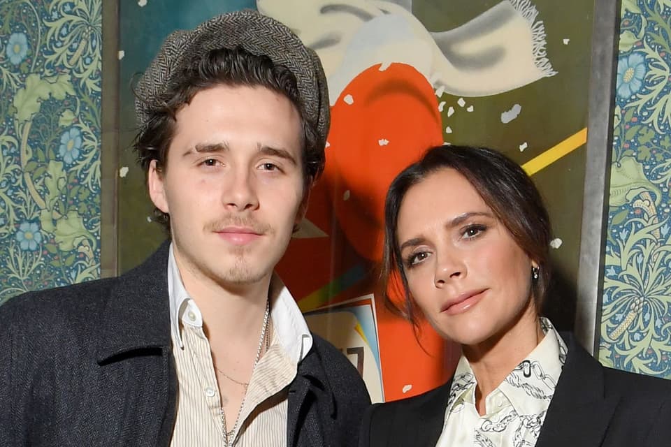 COMP CUT LONDON, ENGLAND - FEBRUARY 17:  Brooklyn and Victoria Beckham attend the Victoria Beckham x YouTube Fashion & Beauty After Party at London Fashion Week hosted by Derek Blasberg and David Beckham, at Marks Club on February 17, 2019 in London, England. (Photo by Victor Boyko/Getty Images for YouTube)