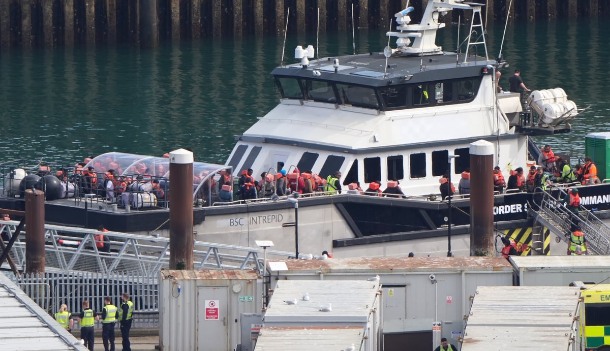 Teenager charged with piloting small boat to UK as over 640 migrants make trip in Burnham's first week as PM