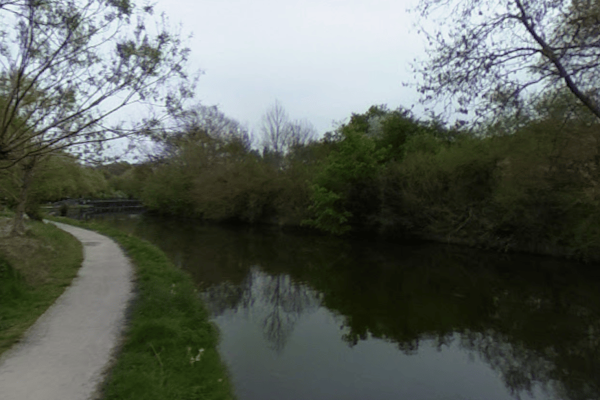 The River Brent at Elthorne Park in Ealing