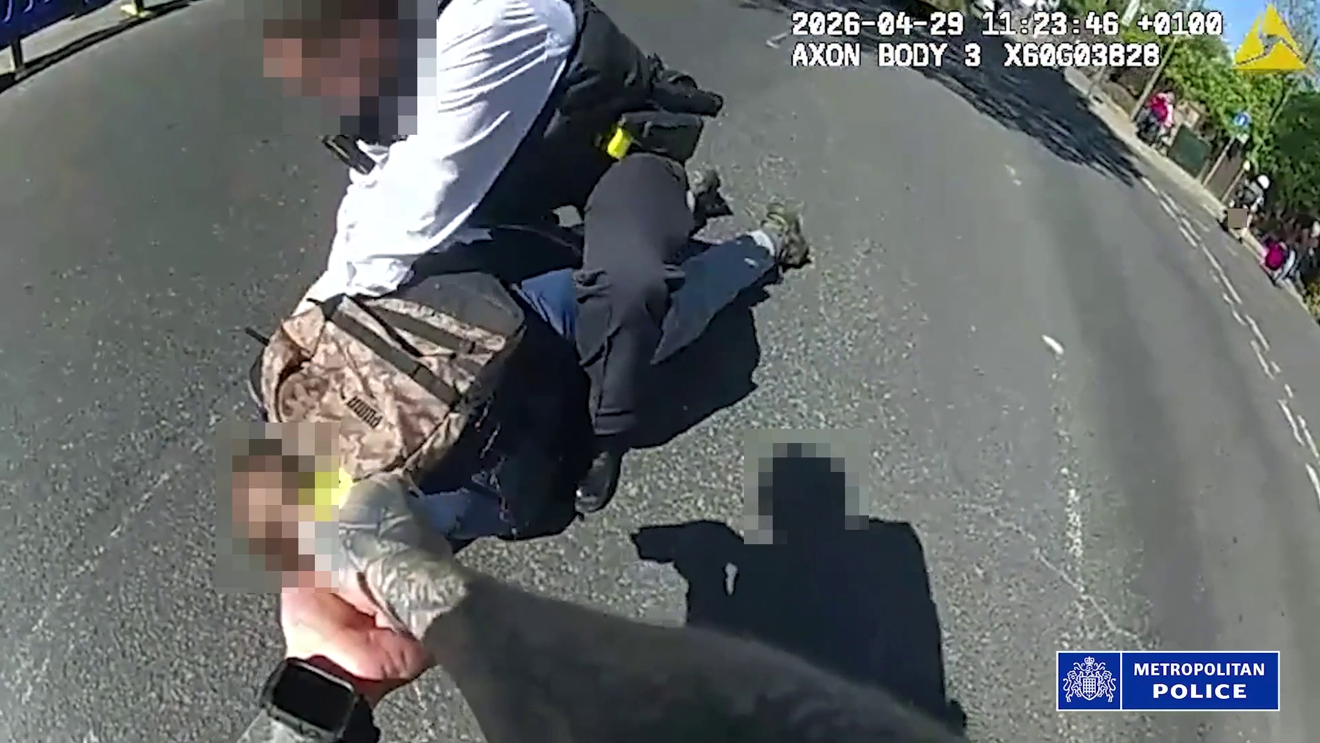 Watch: Met Police bodycam footage at Golders Green stabbing