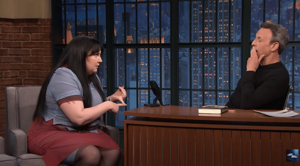Lena Dunham Seth Meyers 