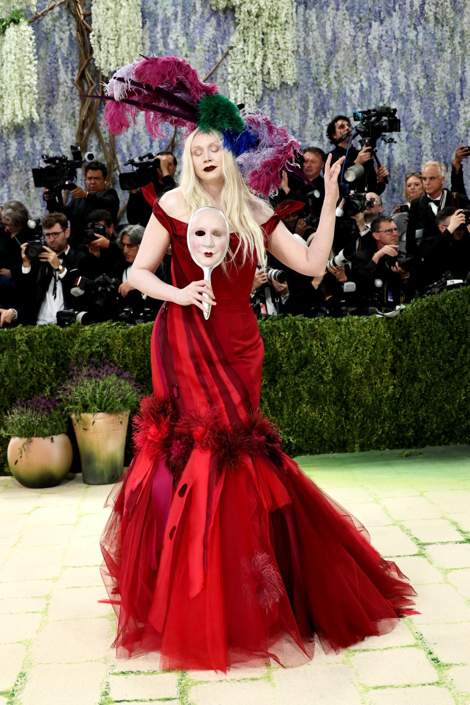 <p>NEW YORK, NEW YORK - MAY 04: Gwendoline Christie attends the 2026 Met Gala celebrating "Costume Art" at the Metropolitan Museum of Art on May 04, 2026 in New York City. (Photo by Jamie McCarthy/Getty Images)</p>