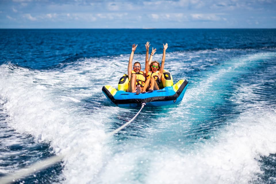 Water sports on ocean