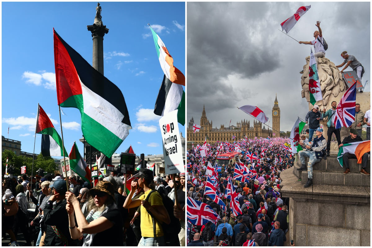 'Death to IDF' chanters face arrest in toughest ever hate speech crackdown at Nakba 78 and Unite the Kingdom marches in London