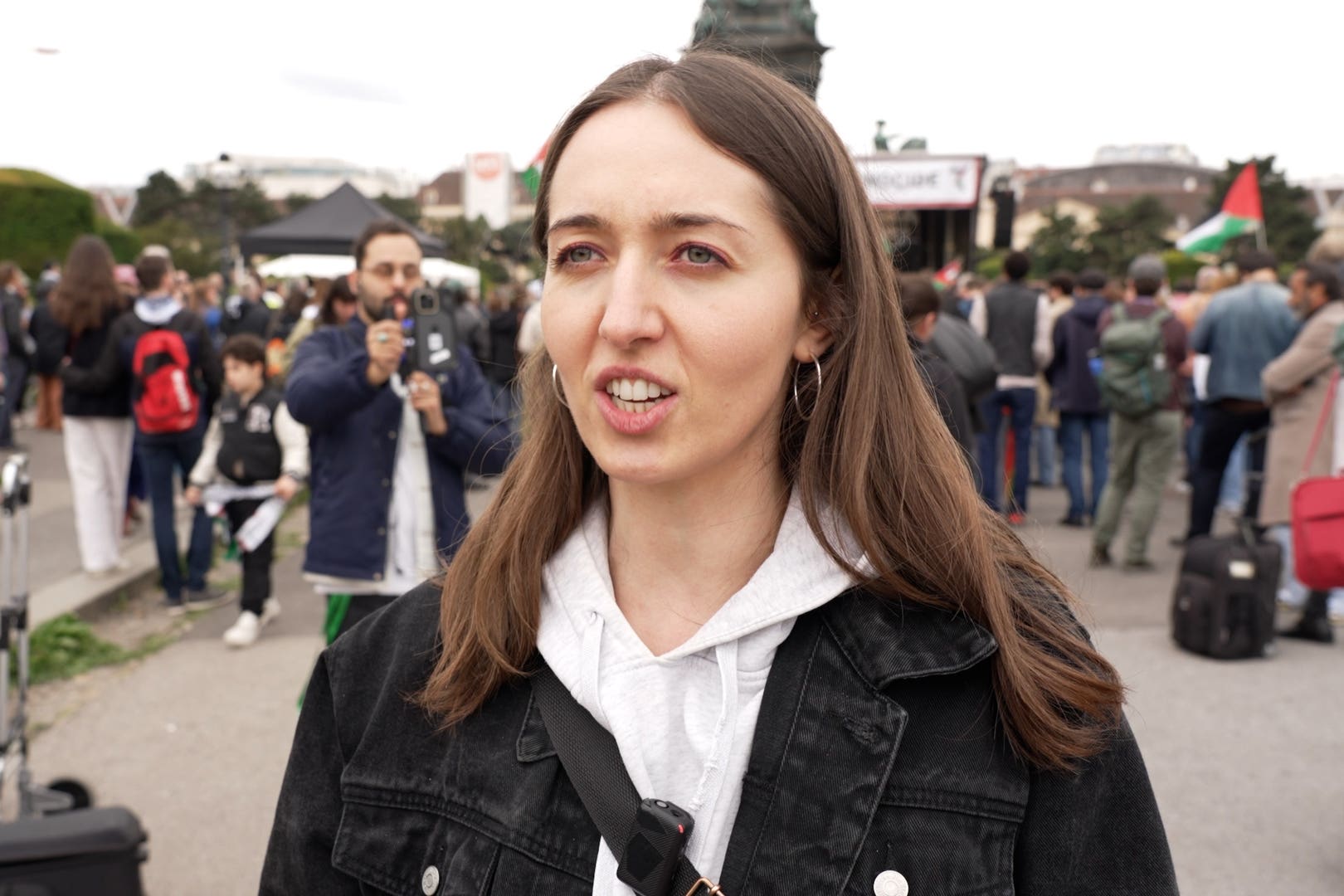 Protesters accuse Eurovision of ‘normalisation of war crimes’ at Vienna event