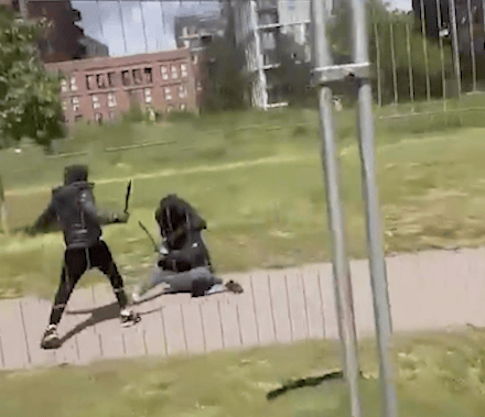 Knife brawl breaks out in south London park 