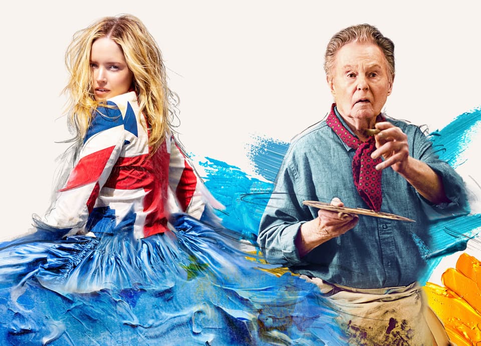 Ellie Bamber and Derek Jacobi as Moss and Freud in the upcoming movie
