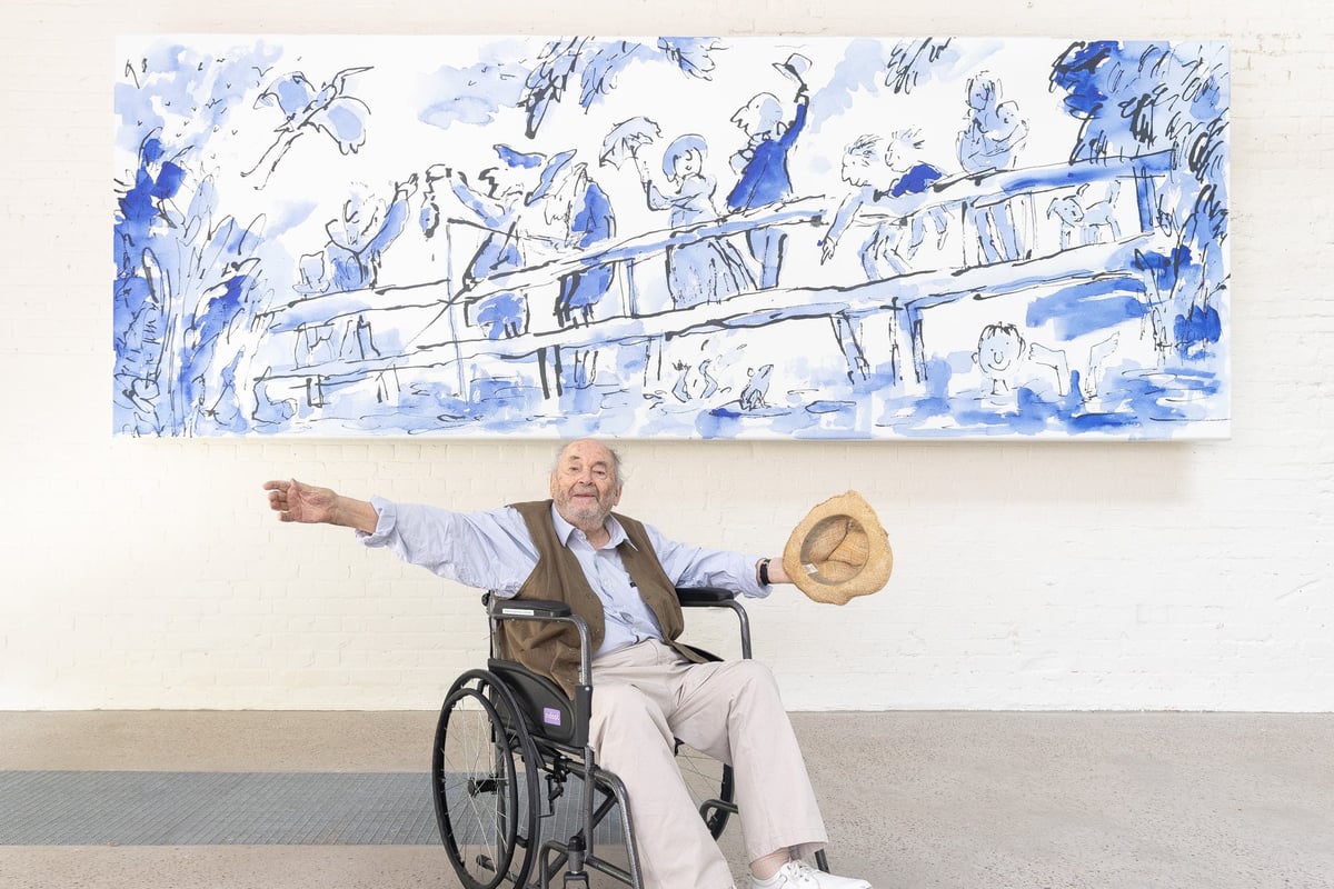 Quentin Blake mural unveiled at north London arts centre