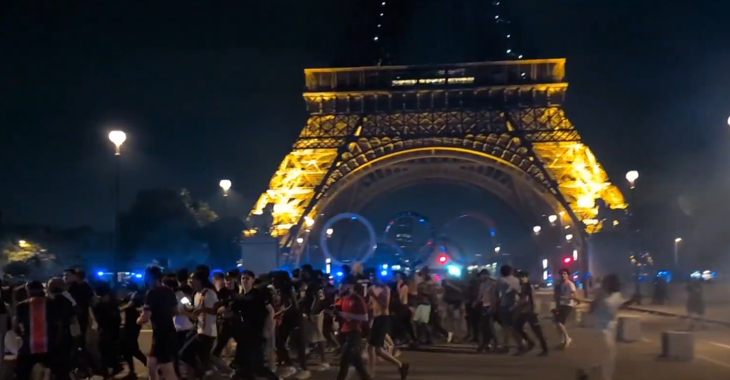 Manic scenes in Paris as hundreds arrested after PSG Champions League final win