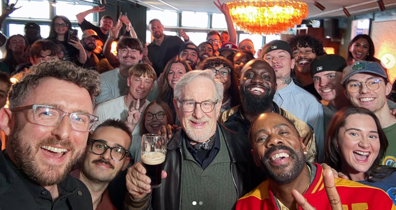 Spielberg stuns fans with surprise appearance at London pub quiz